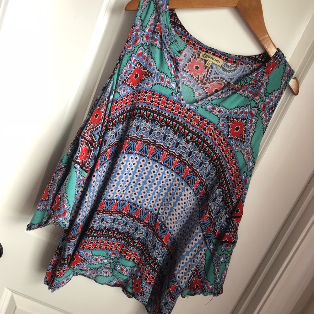 COPY - Democracy Cold Shoulder Top